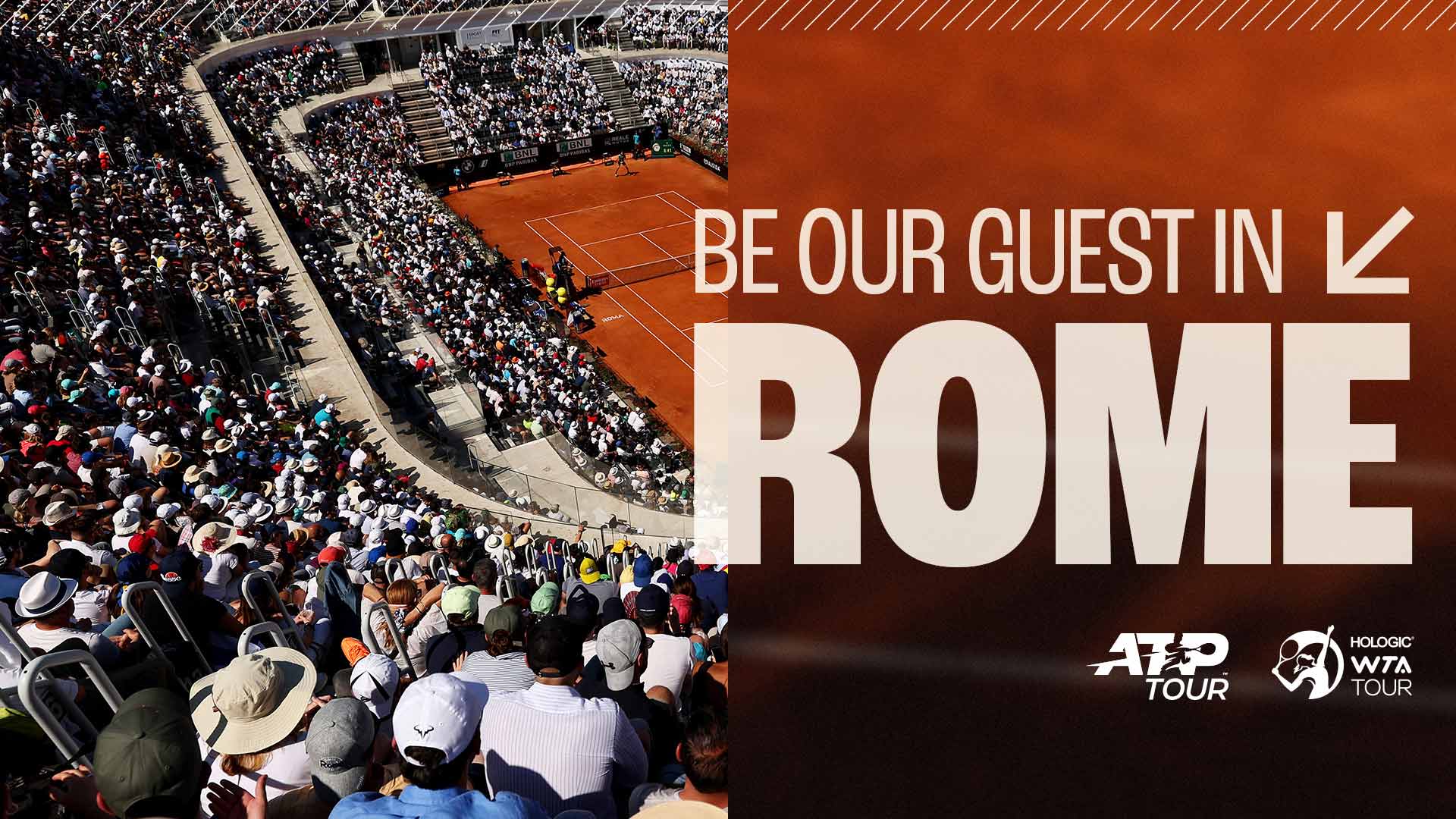 Win a trip to the 2023 Internazionali BNL D' ITALIA with ATP Tour