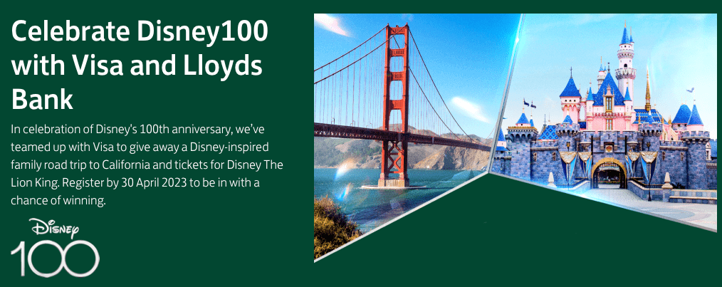 Lloyds bank Disney competition: win a trip to California