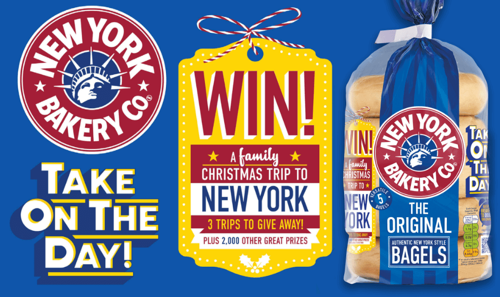New York Bagel Competition: Win a family Christmas trip to New York