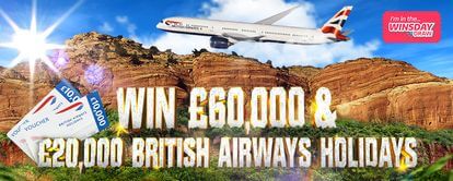 Win £60,000 cash and £20,000 worth of British Airways Holidays with ITV