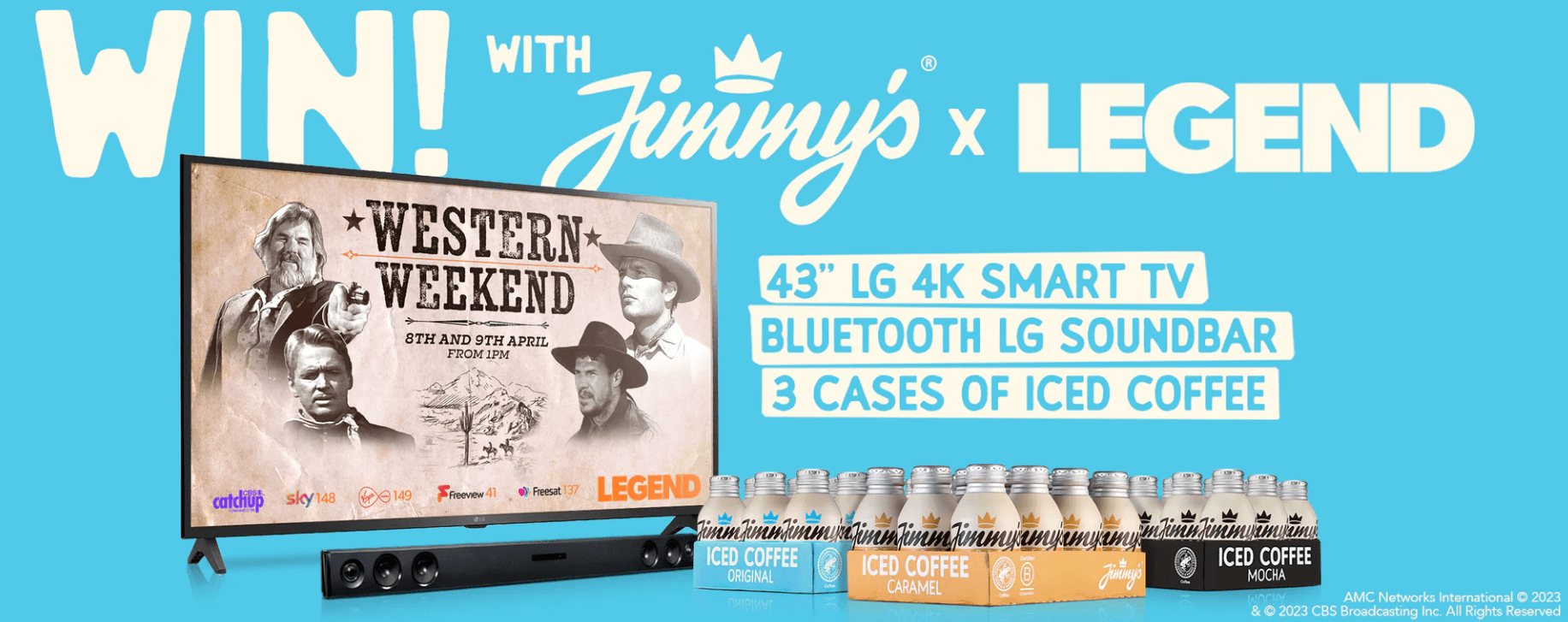 Win a 43" LG 4K Smart TV with Jimmy's Iced Coffee
