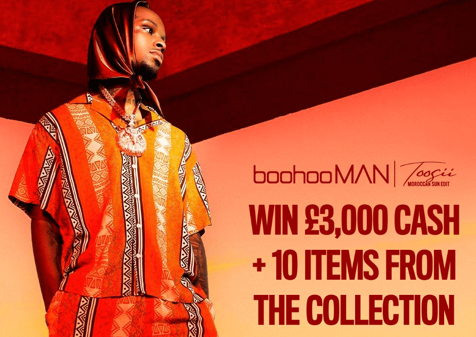 Win £3,000 cash with Boohoo MAN UK