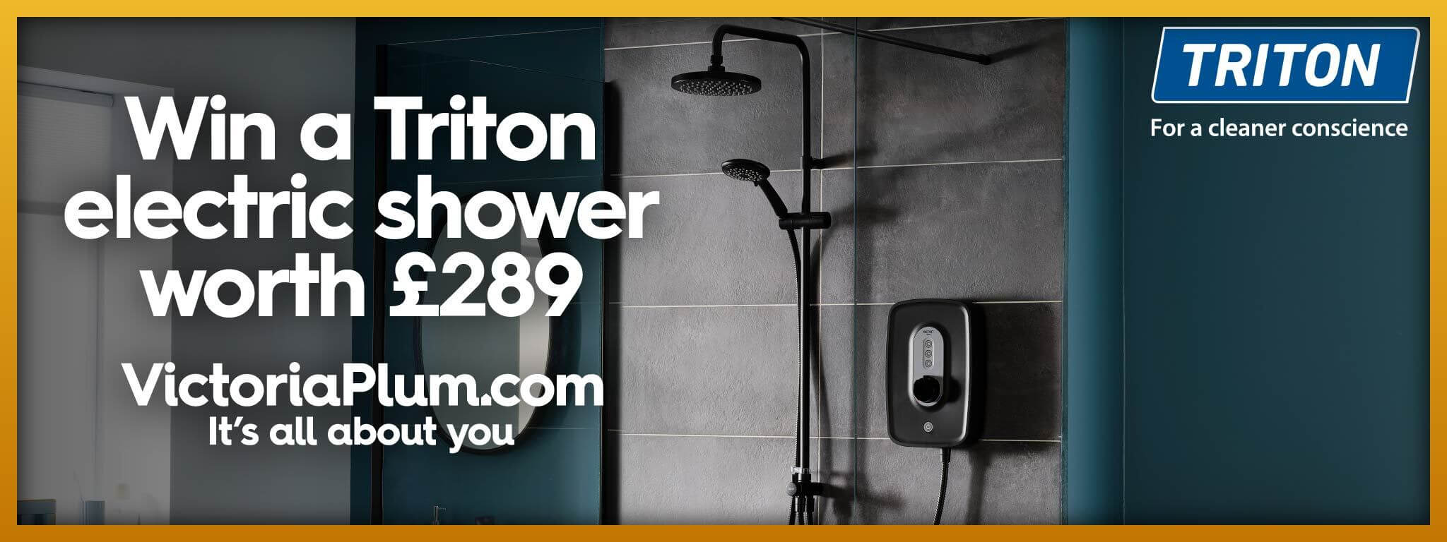 Win a Triton electric shower with Victoria Plum