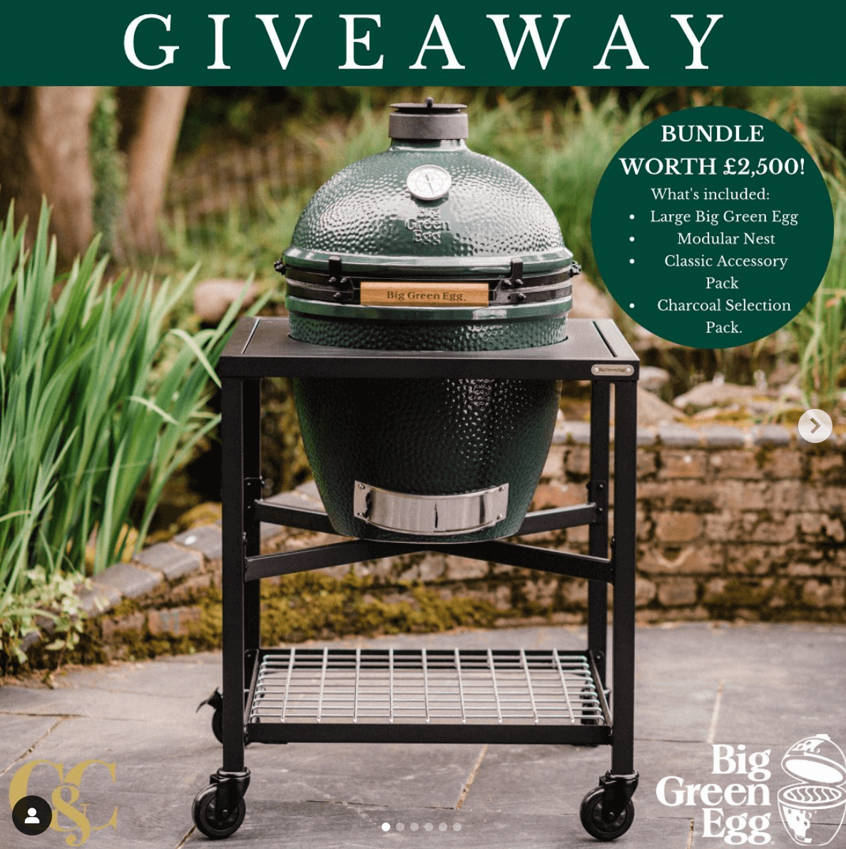 Win a barbecue bundle worth £2,500 with Big Green Egg