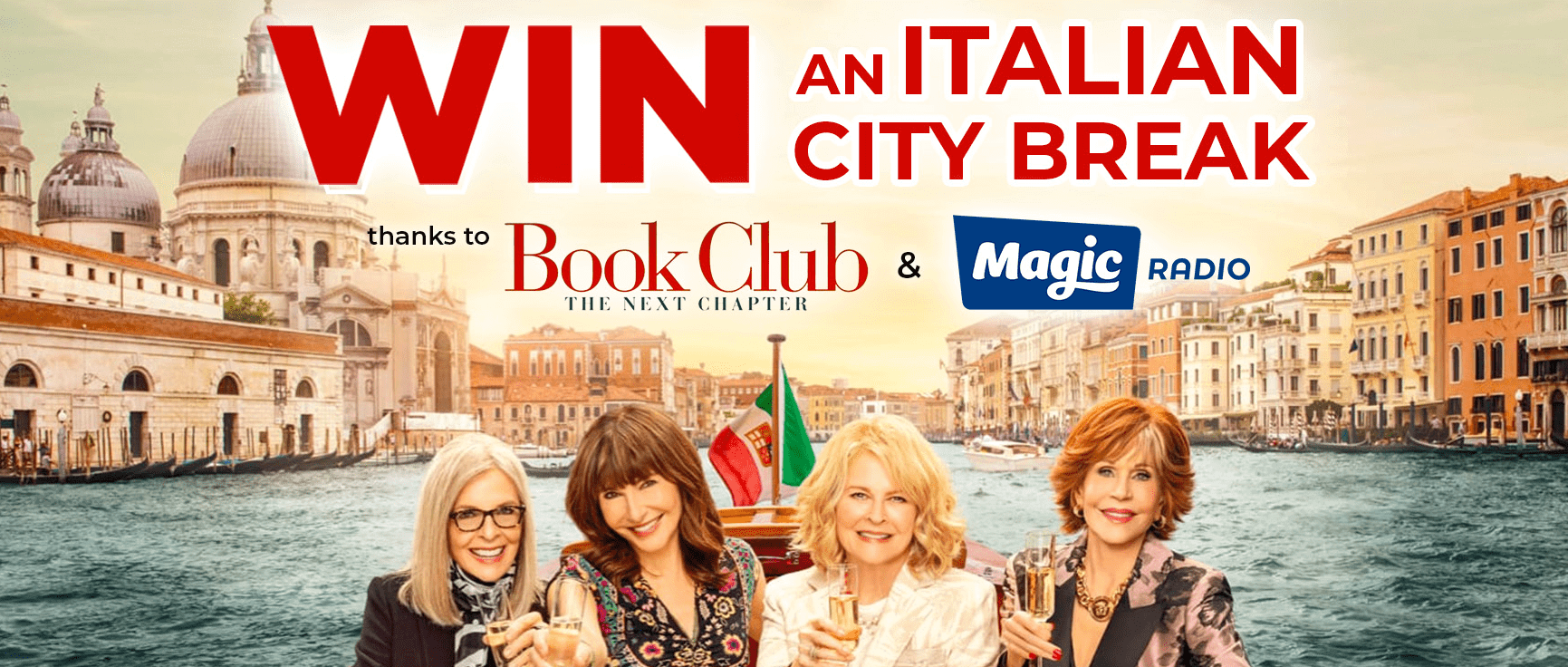 Win an Italian city break with Magic Radio & Book Club