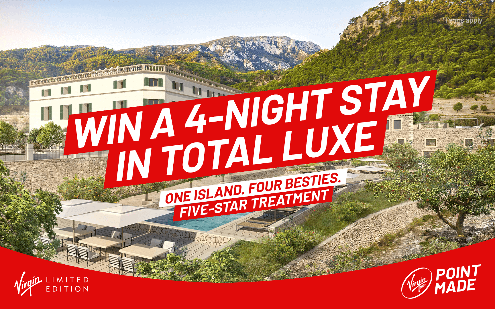 Win a 4-night luxury stay in Mallorca with Virgin