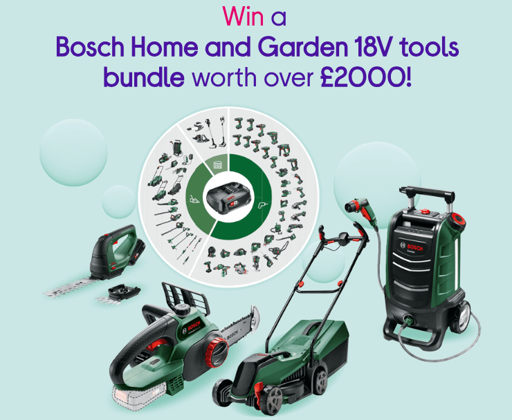 Win a Bosch Home and Garden tools bundle with Currys