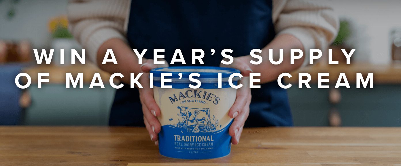 Win a year’s worth of delicious ice cream with Mackie's