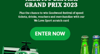 Win free tickets to the Formula 1 Aramco British Grand Prix 2023 with Heineken