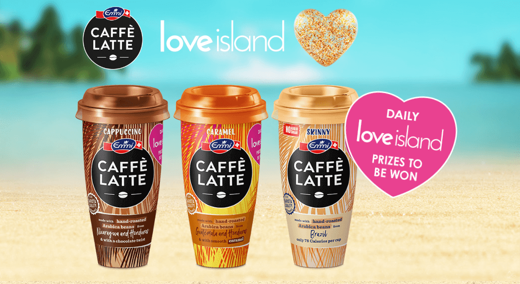 Win official Love Island prizes with Emmi Caffe Latte