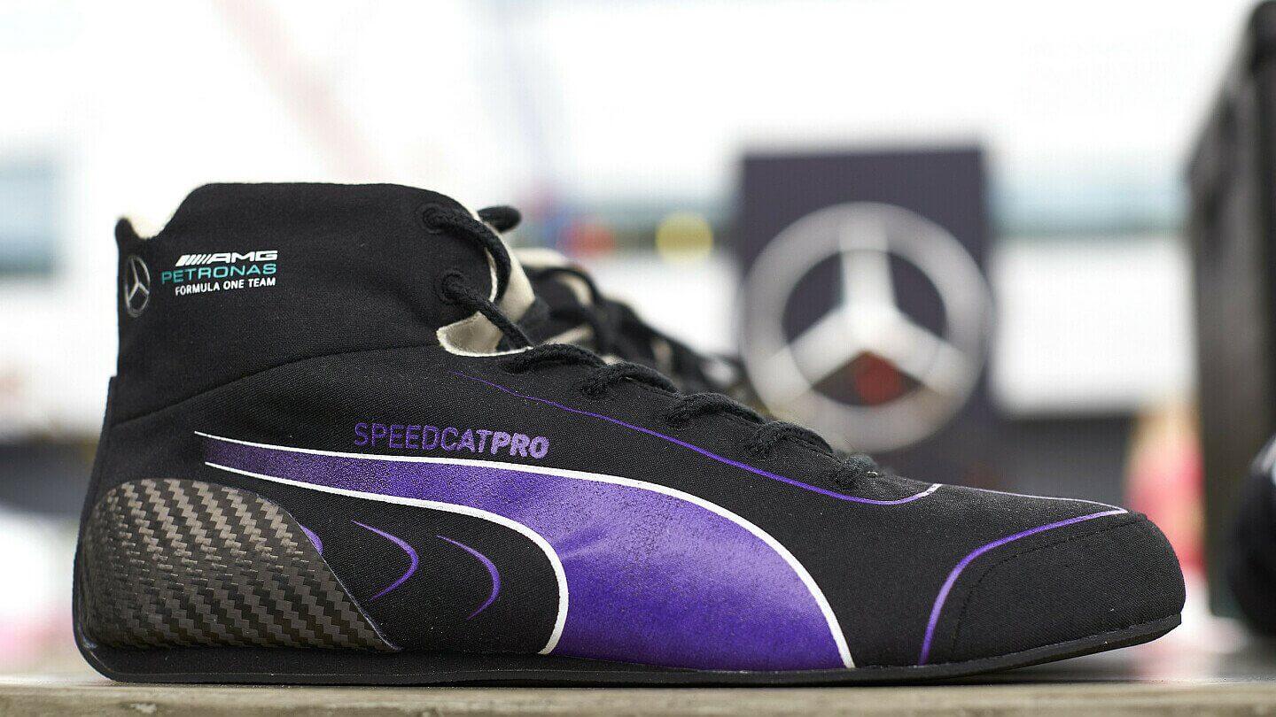 Win a pair of signed SpeedCat Pro 75 boots signed by Lewis Hamilton with Puma