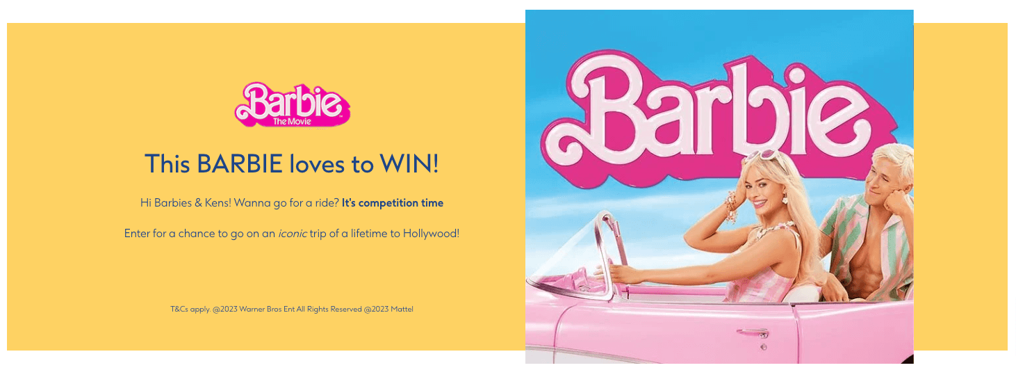 Boots - Barbie Competition: Win a trip to Hollywood