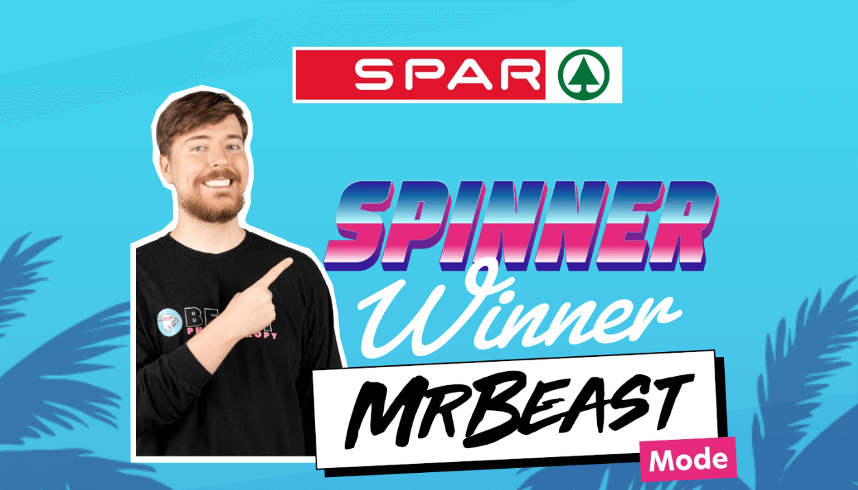 Spinner Winner competition with SPAR and MrBeast