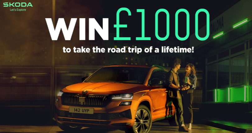 Win £1,000 cash with Skoda and Planet Radio