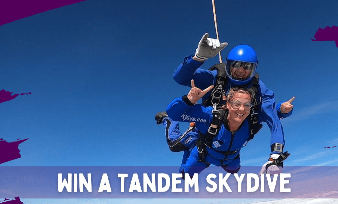 Win a 15,000 ft tandem skydive with Go Skydive and Planet Radio