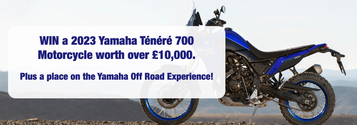 Win a 2023 Yamaha Ténéré 700 Motorcycle with Carole Nash