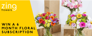 Win a 6-month floral subscription from Zing Flowers with ITV