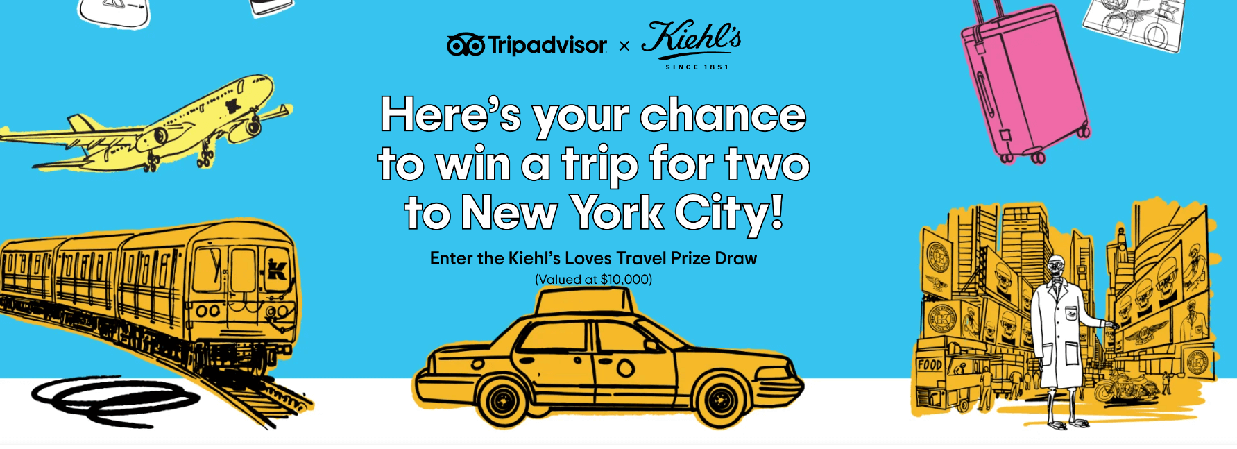 Win a trip to New York City with TripAdvisor and Kiehl's