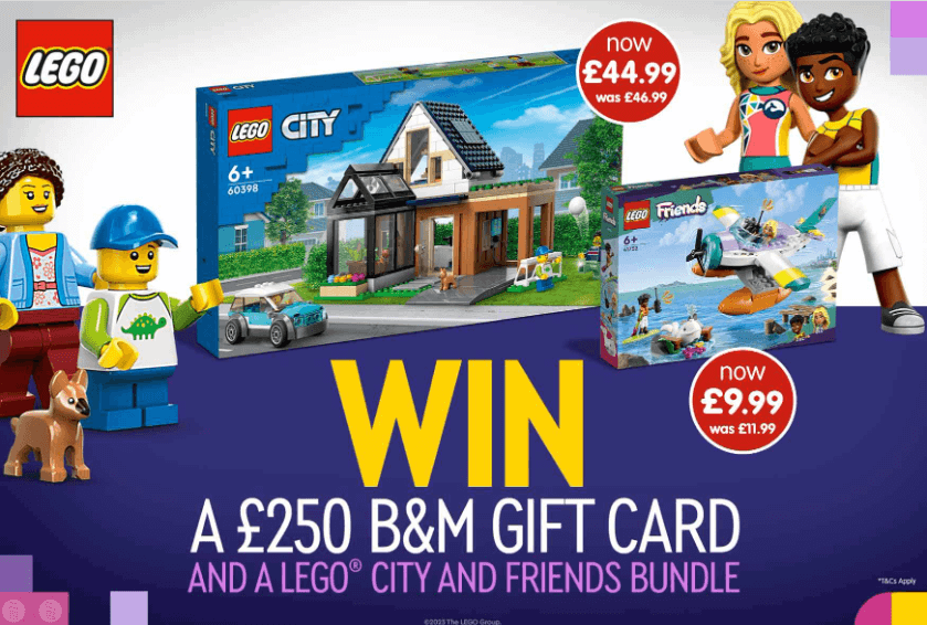 Win a £250 Gift Card and a LEGO Bundle with B&M