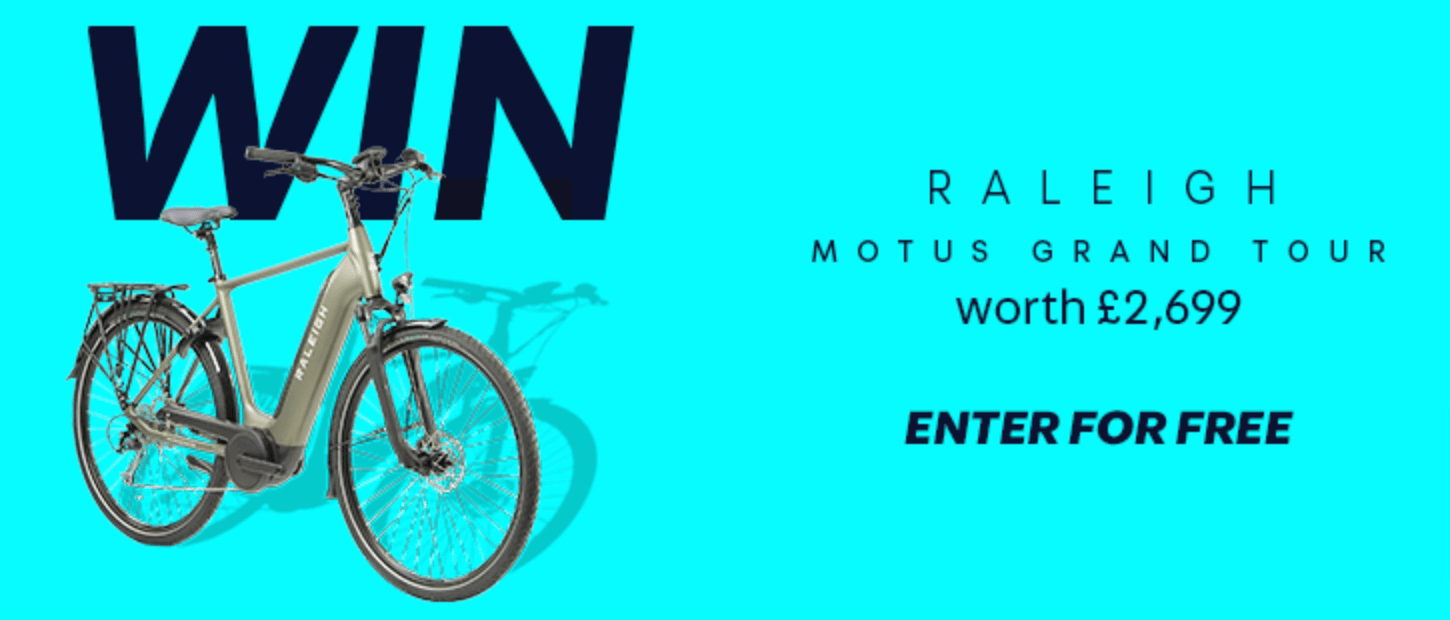 Win a Raleigh Motus Grand Tour E-bike with AutoTrader