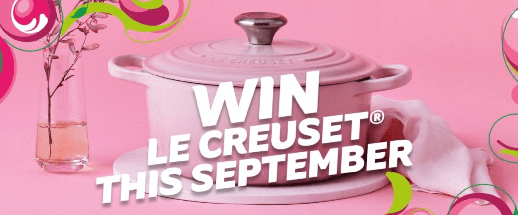 Win a cast iron Le Creuset casserole pan with Pink Lady