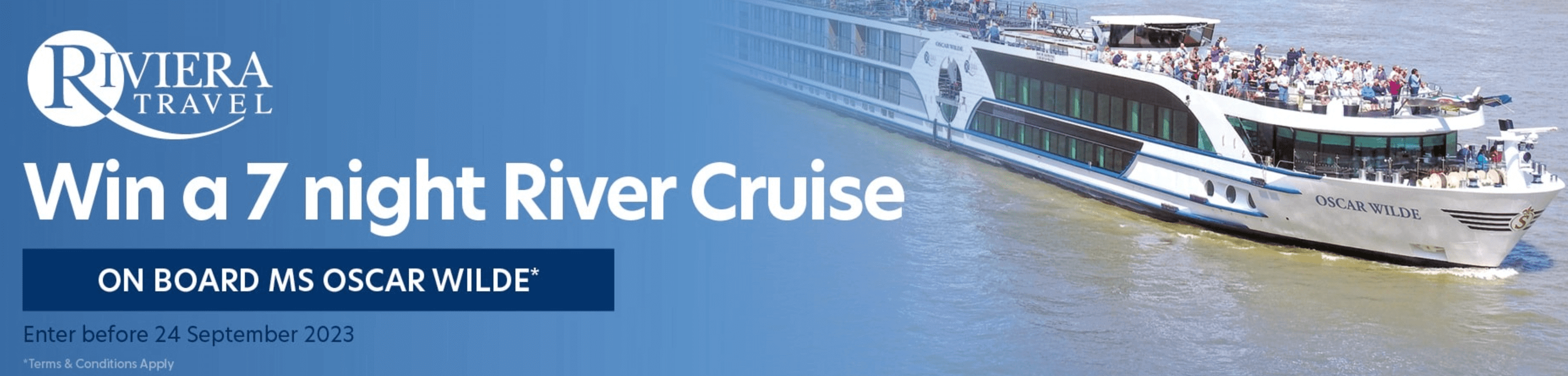Win a river cruise onboard MS Oscar Wilde with Hays Travel