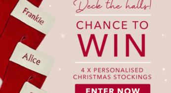 Win personalised Christmas Stockings with Babyblooms