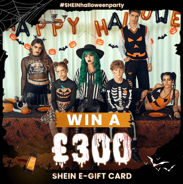 Win a £300 SHEIN electronic gift card for Halloween