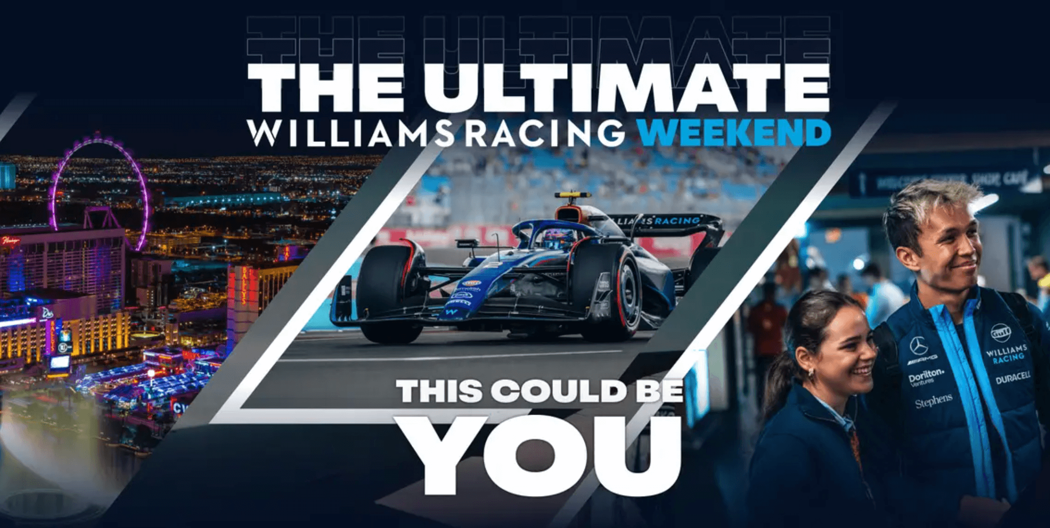 Win a once-in-a-lifetime trip to Las Vegas with Williams Racing