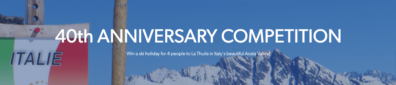 Win a ski holiday for 4 people to La Thuile with Interski Holidays