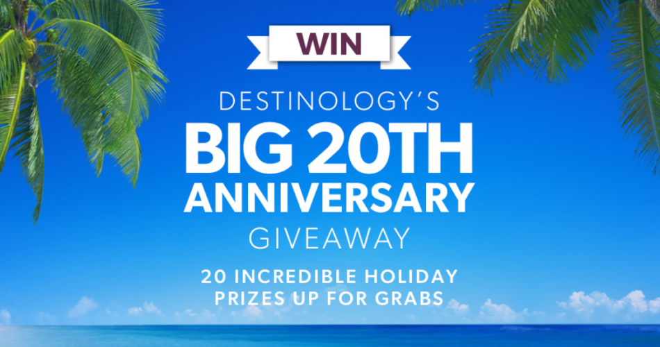 Win 20 incredible holiday prizes with Destinology