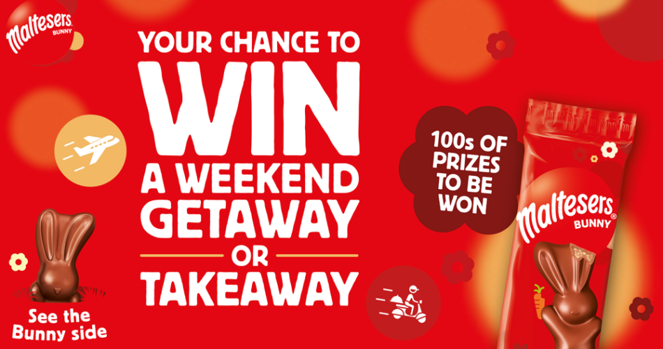 Win a weekend away or takeaway with Maltesers