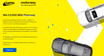 Win £3,000 in cash with Motorway and Capital FM