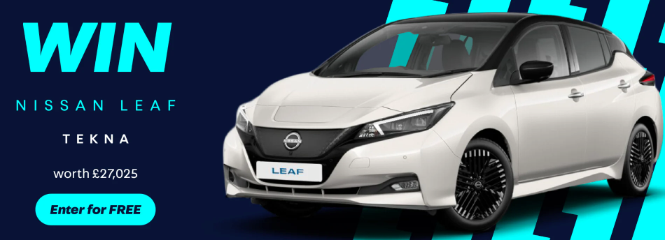 Win a Nissan Leaf Tekna electric car with Autotrader