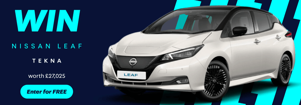 Win a Nissan Leaf Tekna electric car with Autotrader