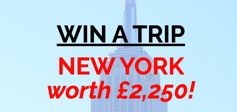 Win a trip for two to New York City worth £2,250!