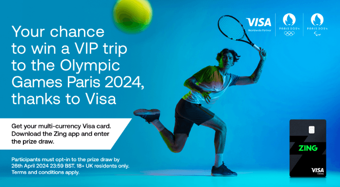 Win a VIP trip to the 2024 Paris Olympic Games with ZING and VISA
