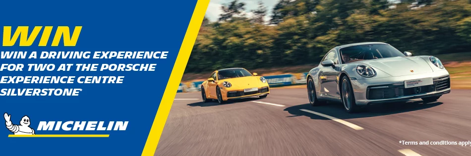Win tickets to the Porsche Driving Experience at Silverstone with Michelin